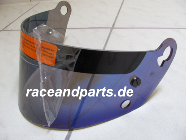 Visier , iridium blau getönt ,   für Motorsport Integral Helm